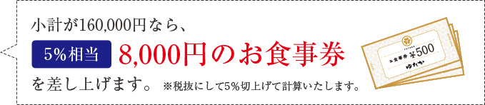 お食事券